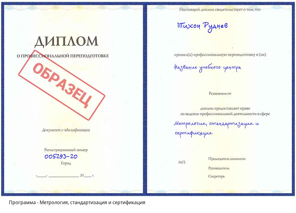 Метрология, стандартизация и сертификация Севастополь